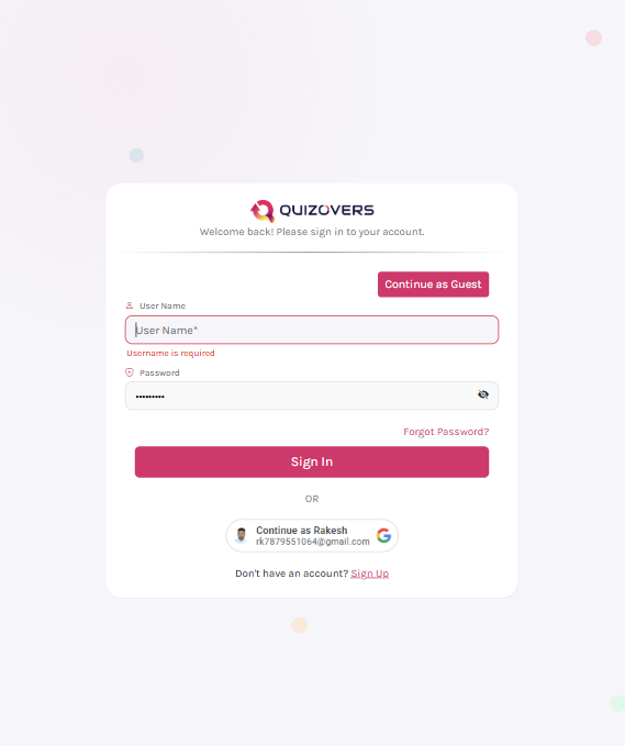 Create or Log In to Your Account