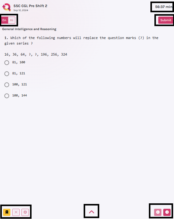 Quiz Screen Mockup